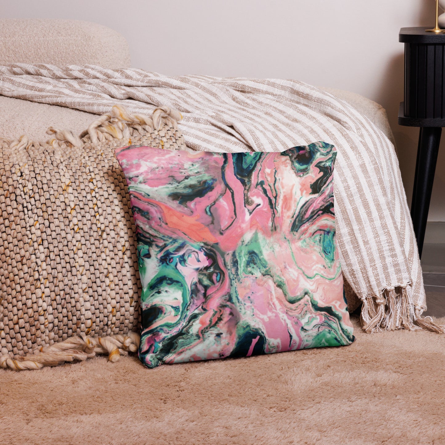 Candy marble pillow case