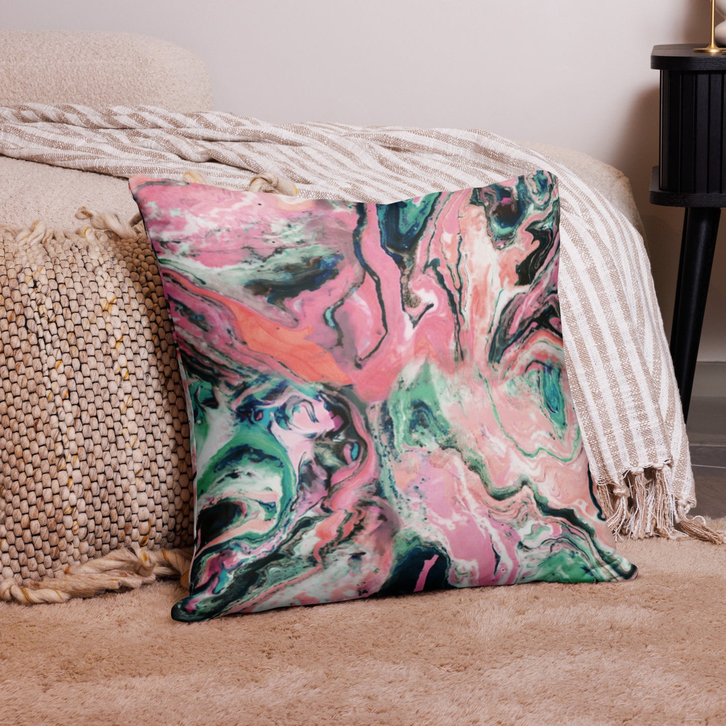 Candy marble pillow case