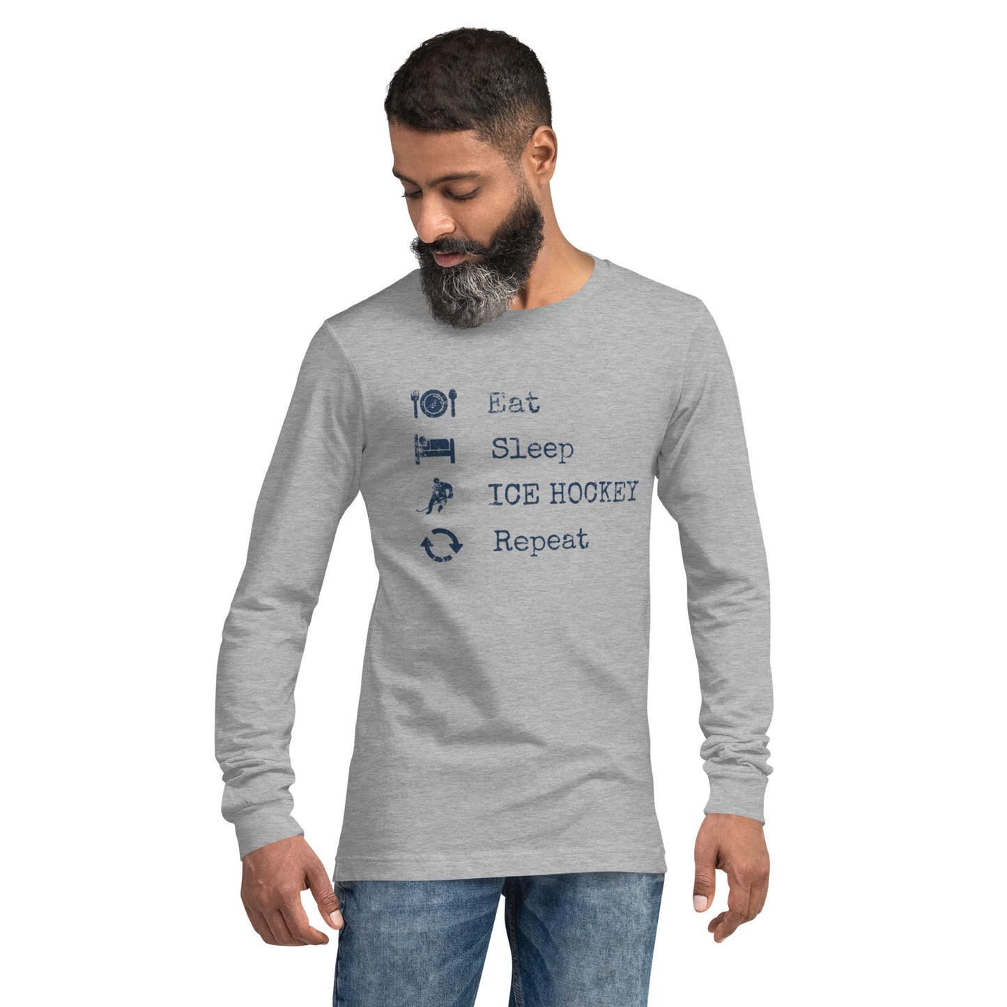 Ice Hockey Fan Long Sleeve Tee