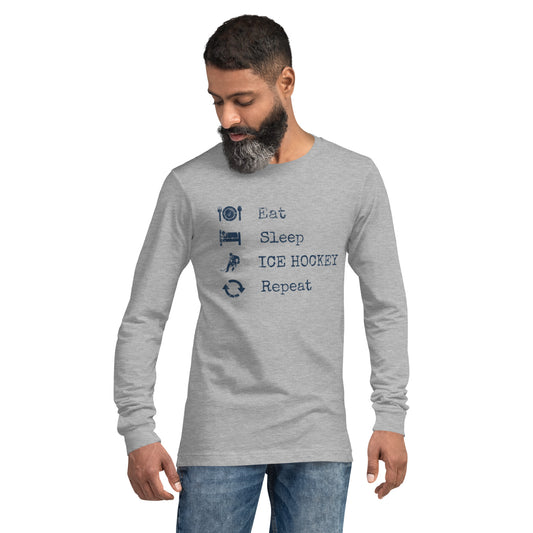 Ice Hockey Fan Long Sleeve Tee