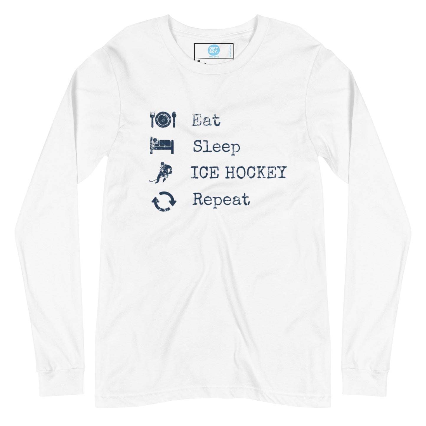 Ice Hockey Fan Long Sleeve Tee