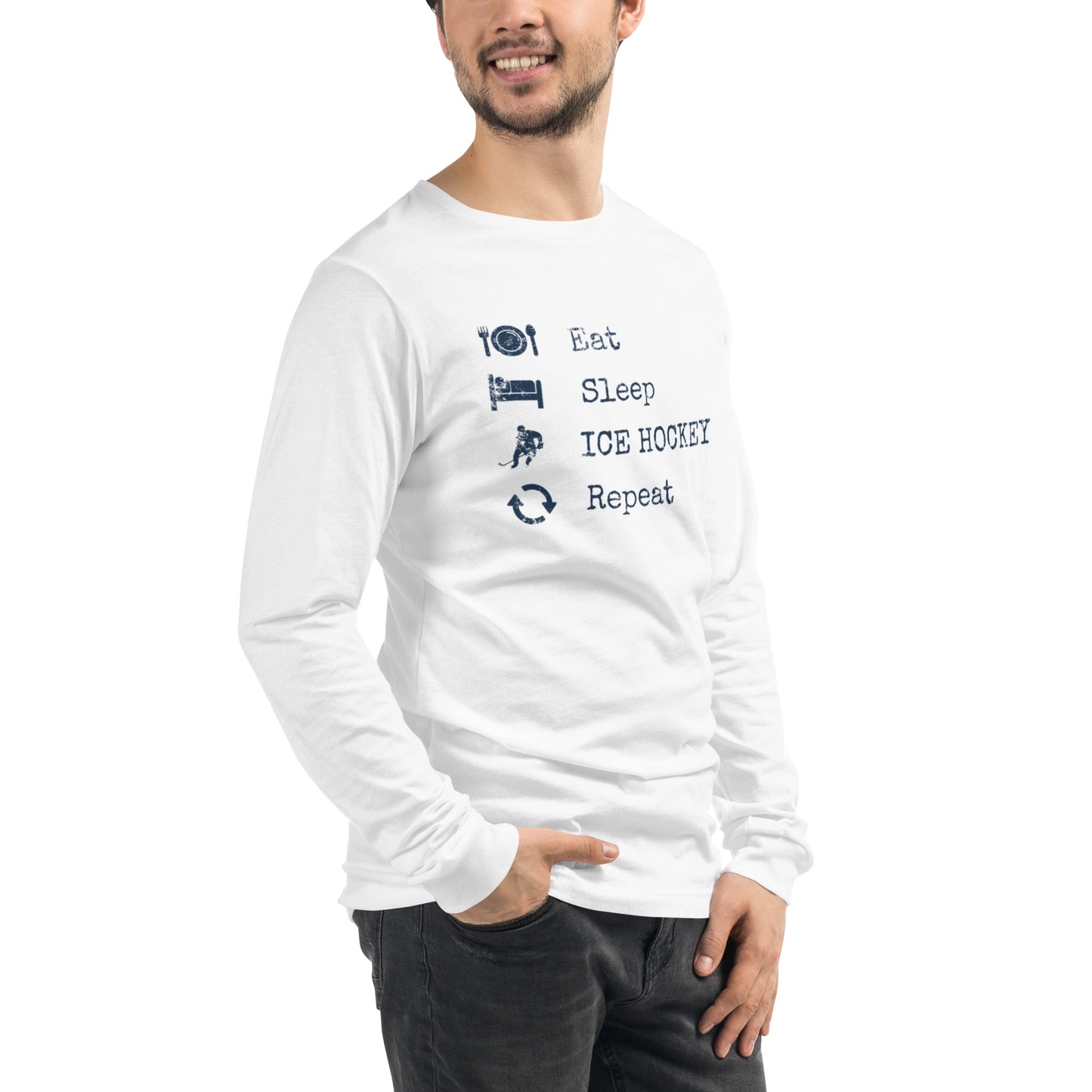 Ice Hockey Fan Long Sleeve Tee