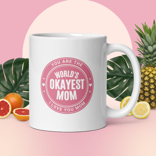 World's Okayest Mum mug